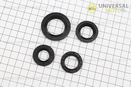 Сальник двигателя, комплект 4 штуки (27*42*7, 19,8*30*5, 16,4*30*5, 20*32*6). DDL (Скутер 50-100см3 / UM3098-V82)