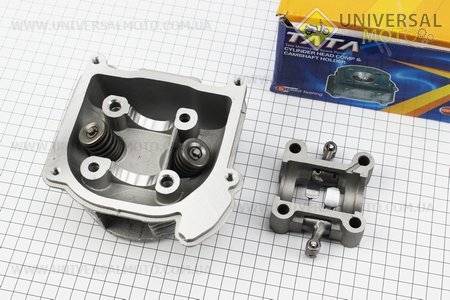 Головка цилиндра + клапана + пастель в сборе 39мм-50см3. ТАТА (Скутер 50-100см3 / UM3098-V97)