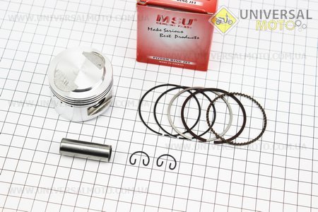 Поршневий комплект (поршень, кільця, палець) 100см.куб. 50мм STD (палець 13мм) Тайвань. MSU (Запчастини до 4Т скутера / UM3099-V41)