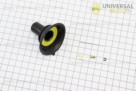 Мембрана кругла 18мм (метал) + голка. Китай (Запчастини до 4Т скутера / UM3099-V81)