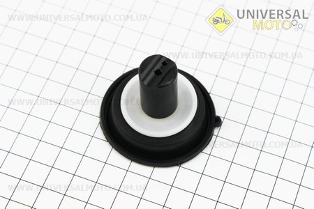 Мембрана кругла 16мм (метал, внизу з виїмкою). Китай (Запчастини до 4Т скутера / UM3099-V86)