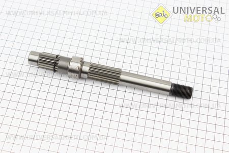 Вал редуктора вторинний (довгий). Китай (Запчастини до 4Т скутера / UM3100-V06)