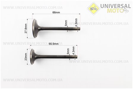 Клапан впускний, випускний комплект 150см.куб.. TMMP (Запчастини до 4Т скутера / UM3100-V31)