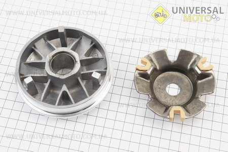 Варіатор передній у зборі з втулкою. TATA (Запчастини до 4Т скутера / UM3100-V34)