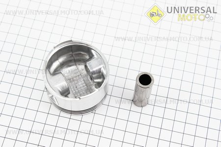 Поршневий комплект (поршень, кільця, палець) 150см.куб. 57,4мм STD (палець 15мм). TATA (Запчастини до 4Т скутера / UM3100-V97)