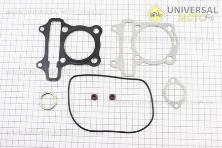 Прокладки поршневої 125см.куб.-52,4мм, комплект 7 деталей. Китай (Запчастини до 4Т скутера / UM3101-V11)