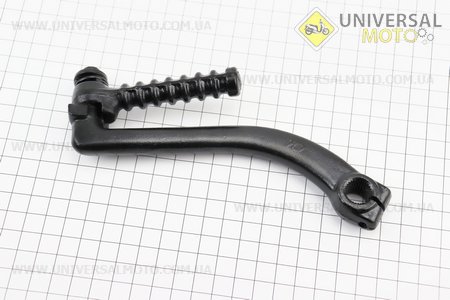 Важіль кікстартера (чорний) "кругла підніжка" "прямий". Китай (Запчастини до 4Т скутера / UM3101-V52)