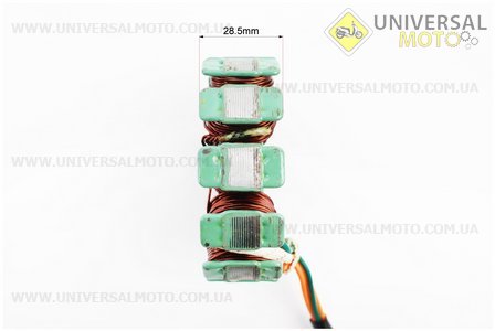 Магнето у зборі (12 котушок). Китай (Запчастини до 4Т скутера / UM3101-V73)