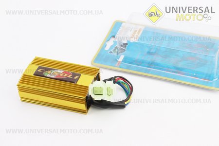 Комутатор CDI ТЮНІНГ (золотистий). CASOLI (Запчастини до 4Т скутера / UM3102-V43)