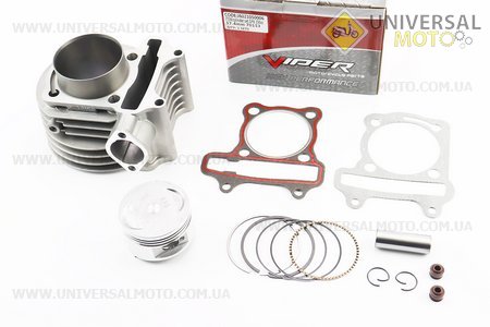 Циліндро поршневий комплект (цпг) 150см.куб.-57,4мм (палець 15мм). GX-Viper (Запчастини до 4Т скутера / UM3102-V60)