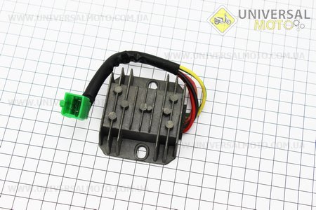 Реле-регулятор напруги 5 проводів - "5" (роз'єм малий "тато"). Китай (Запчастини до 4Т скутера / UM3102-V69)