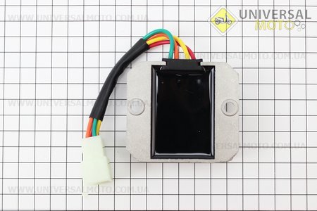 Реле-регулятор напряжения 4 контакта - "4" (разъем большой "папа"). TMMP (Скутер 125-150см3 / UM3103-V04)
