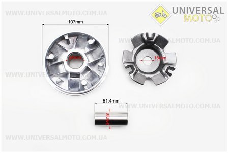 Вариатор передний в сборе. Viper (Скутер 125-150см3 / UM3103-V18)