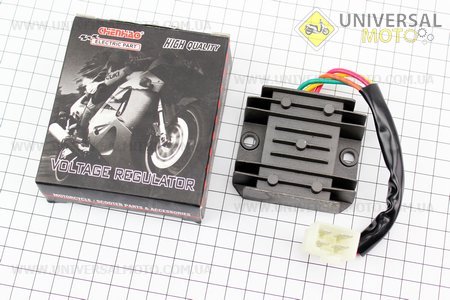Реле-регулятор напруги 4 проводи - "4" (роз'єм великий "тато"). CHENHAO (Запчастини до 4Т скутера / UM3103-V29)