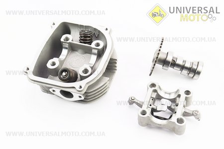 Головка циліндра з клапанами+пастель+розподільний вал з "зачепом" у зборі 150см.куб.. ZHENGHE (Запчастини до 4Т скутера / UM3103-V81)