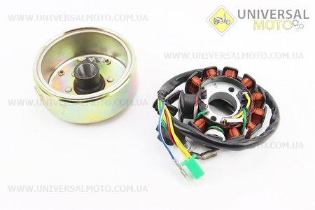 Магнето у зборі (11 котушок). ZHENGHE (Запчастини до 4Т скутера / UM3103-V87)
