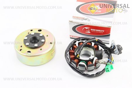 Магнето у зборі (11 котушок). ZHENGHE (Запчастини до 4Т скутера / UM3103-V87)