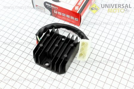 Реле-регулятор напруги 5 проводів - "5" (роз'єм великий "тато"). ZHENGHE (Запчастини до 4Т скутера / UM3103-V92)