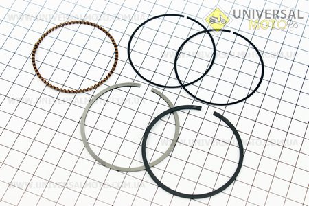 Кільця поршневі 150см.куб. 57,4мм STD. Китай (Запчастини до 4Т скутера / UM3104-V11)