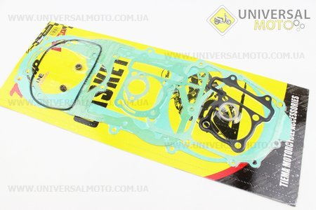 Прокладки двигуна 150см.куб.-57,4мм, комплект 11 деталей, довгий варіатор. TMMP (Запчастини до 4Т скутера / UM3104-V16)