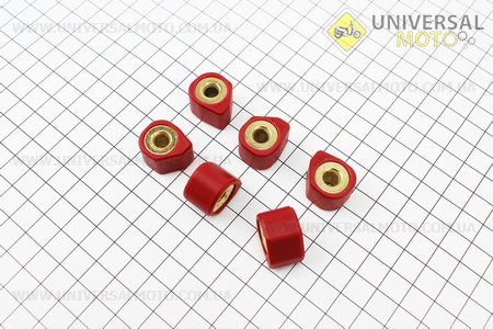 Ролики варіатора D-форма 6шт, 18*14 - 17г, Тюнінг. Китай (Запчастини до 4Т скутера / UM3104-V46)