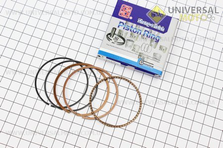 Кольца поршневые 125cc 52,4мм STD синяя коробка