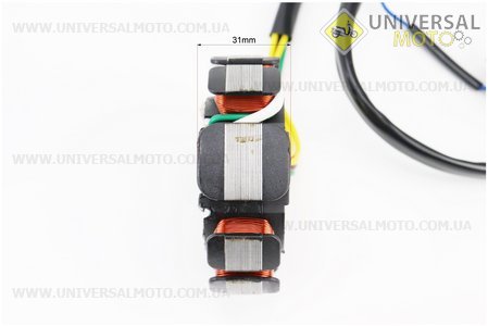 Статор магнето (генератора) (11 котушок роз'єм "мама 4+2") висота 31мм, тип 2. TMMP (Запчастини до 4Т скутера / UM3105-V59)