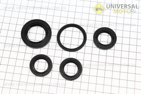 Сальник двигуна комплект 5шт (19,8x30x5 - 2шт; 27x42x7; 20x32x6; 34x41x4). Mototech (Запчастини до 4Т скутера / UM3105-V75)