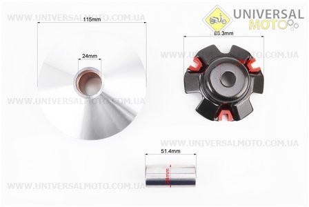 Варіатор передній у зборі ТЮНІНГ. TMMP (Запчастини до 4Т скутера / UM3105-V81)