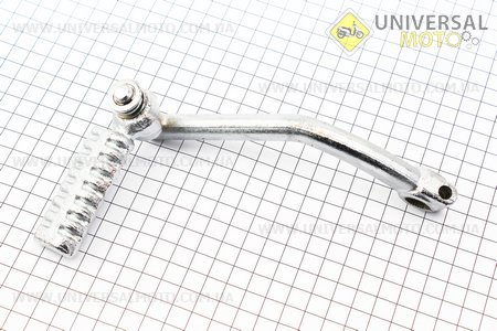 Важіль кікстартера (хром) "плоска підніжка". Китай (Запчастини до 4Т скутера / UM3107-V25)