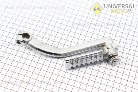 Важіль кікстартера (хром) "плоска підніжка". Китай (Запчастини до 4Т скутера / UM3107-V25)