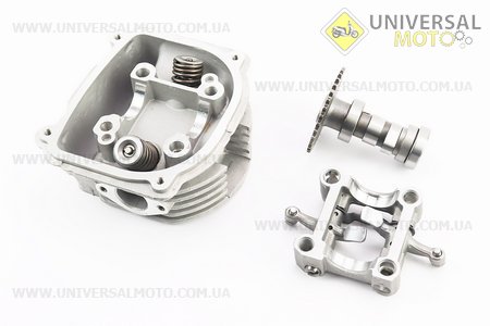 Головка циліндра+клапана+пастель+розподільний вал з "зачепом" в зборі 150cм3. FENGRI (Запчастини до 4Т скутера / UM3107-V36)