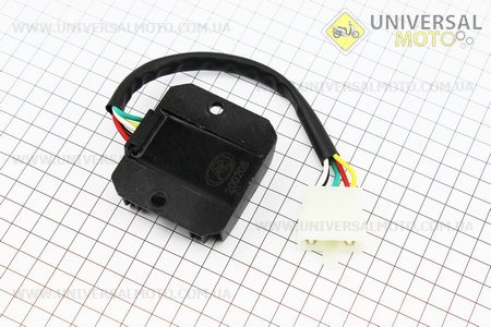Реле-регулятор напруги 5 проводів - "5" (роз'єм великий "тато"). FENGRI (Запчастини до 4Т скутера / UM3107-V40)