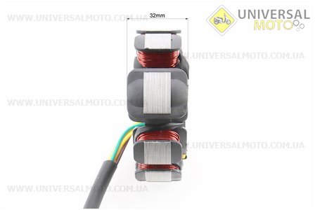 Статор магнето (генератора) (11 котушок роз'єм "мама 4+2") висота 32мм. TATA (Запчастини до 4Т скутера / UM3107-V71)