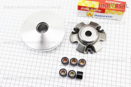Варіатор передній в зборі (без втулки). DONGXIN (Запчастини до 4Т скутера / UM3107-V82)