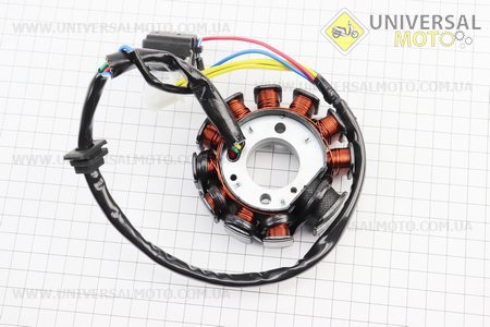 Статор магнето (генератора) (11 котушок роз'єм "мама 4+2") висота 32мм. Formula (Запчастини до 4Т скутера / UM3107-V85)