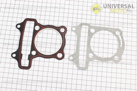 Прокладки поршньової 125cc-52,4мм, комплект 2 деталі. TMMP (Запчастини до 4Т скутера / UM3108-V53)