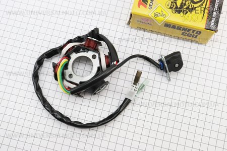 Статор магнето (генератора) (6 котушок роз'єм "мама 3 + 2") висота 31мм. TMMP (Запчастини до 4Т скутера / UM3108-V83)