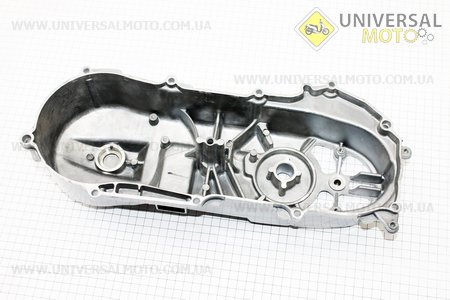 Крышка вариатора тип №1, серебристая. Китай (Скутер 2Т-Ременной / UM3120-V26)