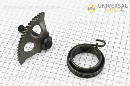 Полумесяц кик-стартера + пружина. TATA (Скутер 2Т-Ременной / UM3120-V82)