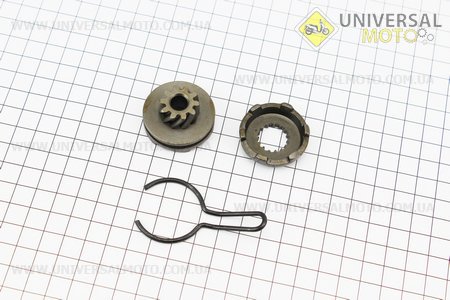 Храповик кик-стартера + шайба (15шлицов). ТАТА (Скутер 2Т с ременным вариатором / UM3121-V46)