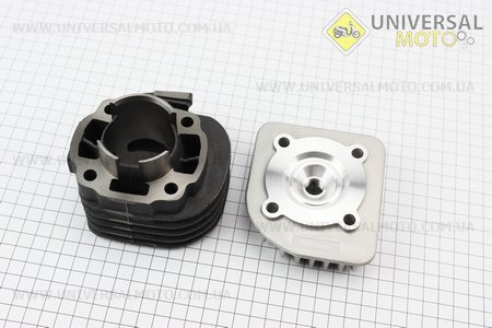 Цилиндро поршневой, комплект (цпг) 2Трем 65см3 44мм (палец 12мм) + головка (поршень с тефлоновым покрытием), Тайвань. KIYOSHI (Скутер 2Т с ременным вариатором / UM3121-V48)