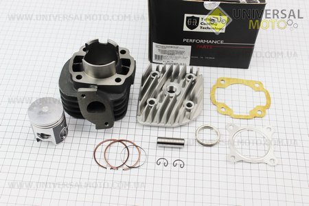 Цилиндро поршневой, комплект (цпг) 2Трем 65см3 44мм (палец 12мм) + головка (поршень с тефлоновым покрытием), Тайвань. KIYOSHI (Скутер 2Т с ременным вариатором / UM3121-V48)