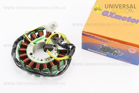 Статор магнето (генератора) Honda CN250/CF250 (18 котушок роз'єм "мама/тато 1+3") не Viper, тип 3. Viper (Запчастини до японського скутера / UM3130-V95)