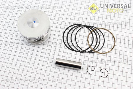 Поршневий комплект (поршень, кільця, палець) Honda CH250 - KAB250см.куб.-72мм STD (палець 17мм). Китай (Запчастини до японського скутера / UM3131-V07)