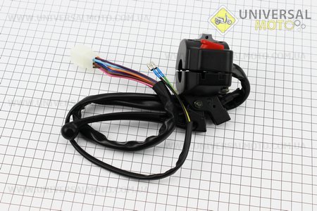 Блок кнопок на руле левый с рычагом. Китай (Скутер Viper Race / UM3140-V14)