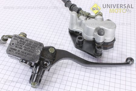 Тормозная система в сборе (суппорт двух поршневой, крепление для R2) 