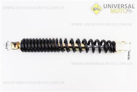 Амортизатор задній GY6 / Honda - 310мм * d41мм (втулка 10мм / вилка 8 мм), чорний. Китай (Запчастини до японського скутера / UM3140-V23)