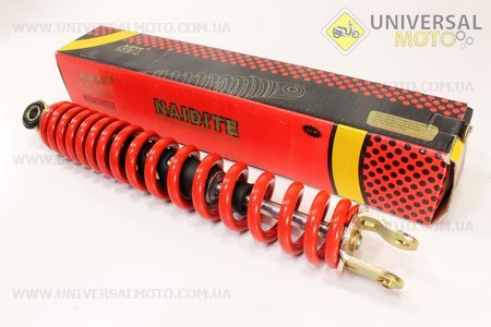 Амортизатор задній GY6 / Honda - 310мм * d45мм (втулка 10мм / вилка 8 мм), червоний. NAIDITE (Запчастини до японського скутера / UM3140-V47)