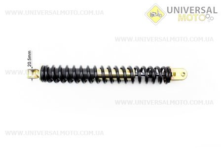 Амортизатор задній GY6 / Honda - 325мм * d41мм (втулка 10мм / вилка 8 мм), чорний. Китай (Запчастини до японського скутера / UM3142-V00)